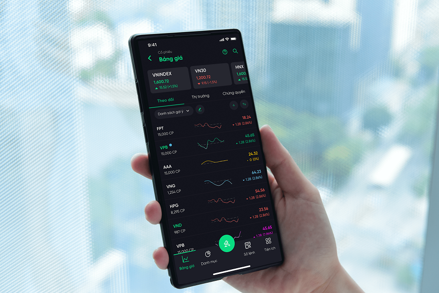 Tài khoản chứng khoán VPBank cung cấp các tính năng hiện đại như giao dịch trực tuyến, cập nhật thông tin thị trường chứng khoán liên tục, báo cáo phân tích chuyên sâu về tình hình tài chính