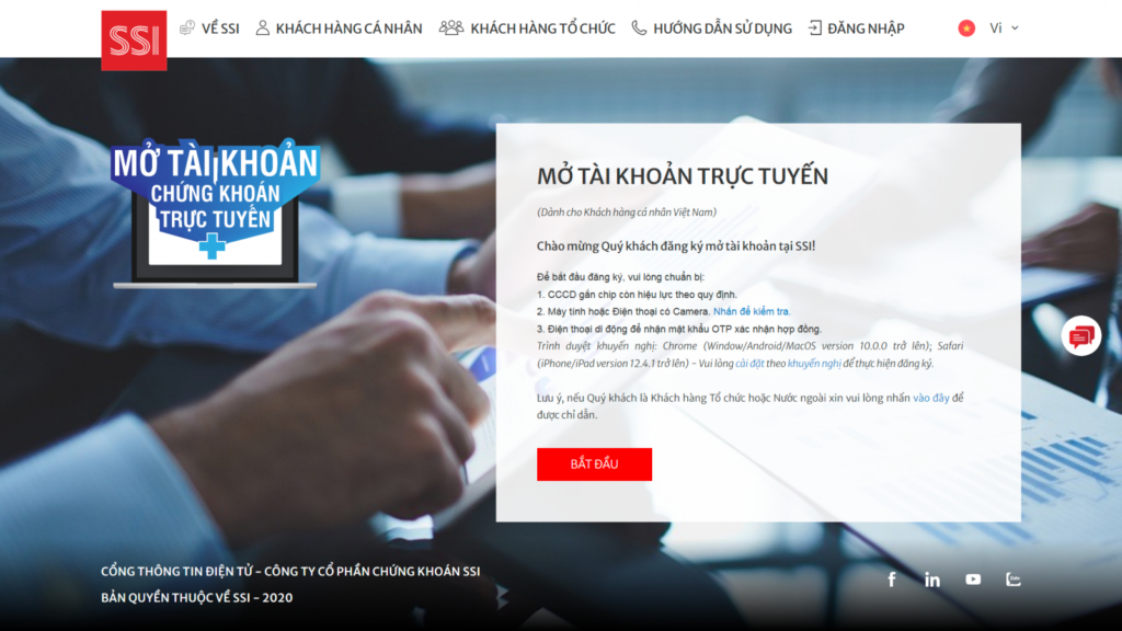 Cách Đăng Kí Mở Tài Khoản Chứng Khoán SSI Tại Nhà Tiện Lợi 100% 2024 33 Truy cập hệ thống