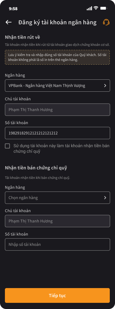Đăng ký tài khoản ngân hàng và Giao kết hợp đồng điện tử