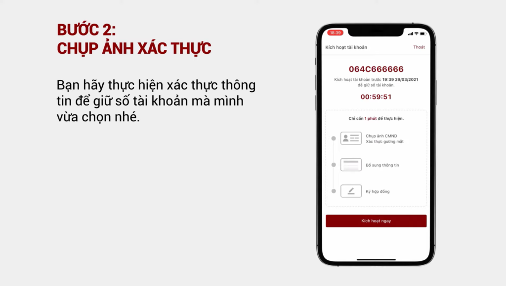 Sàn Chứng Khoán DNSE 5 Chụp ảnh xác thực