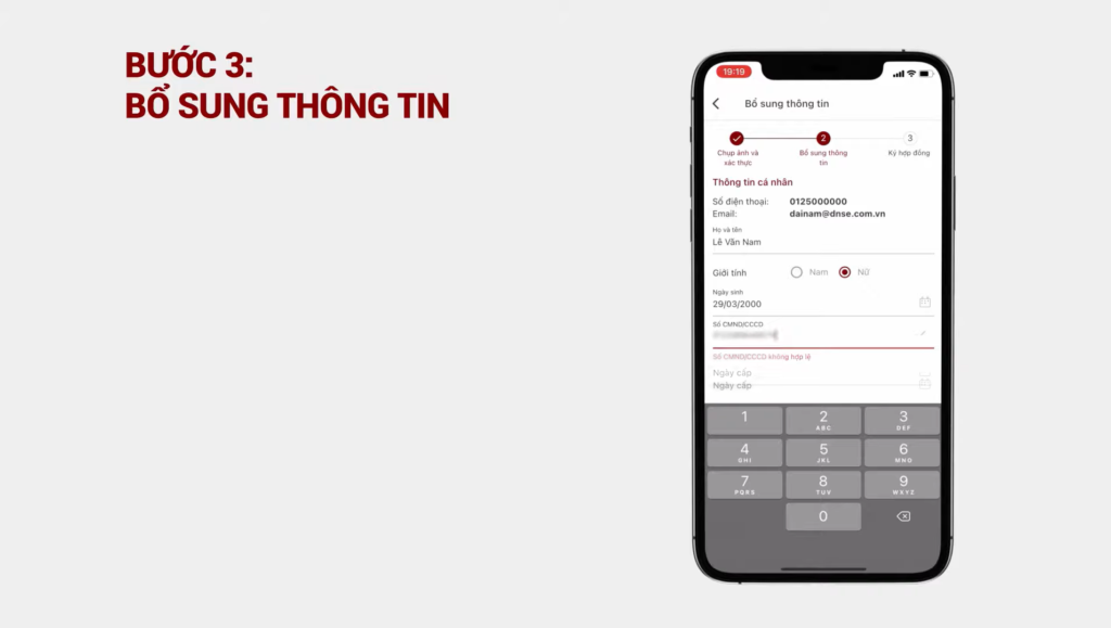 Sàn Chứng Khoán DNSE 6 Bổ sung thông tin