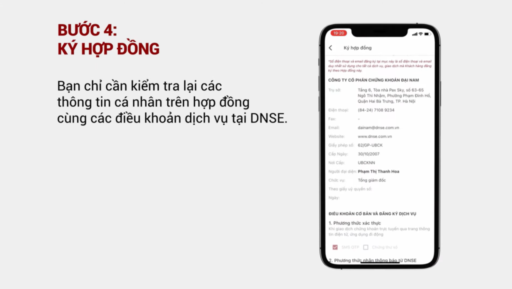 Sàn Chứng Khoán DNSE 7 Ký hợp đồng