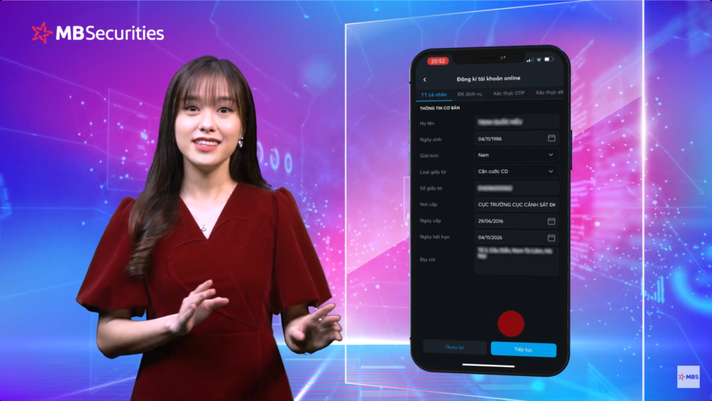 Mở Tài Khoản Chứng Khoán MBS: Hướng Dẫn Chi Tiết và Thông Tin Cần Biết Mới Nhất 2024 26 Kiểm tra thông của bạn đã đúng hay chưa, sau đó nhấn Tiếp tục