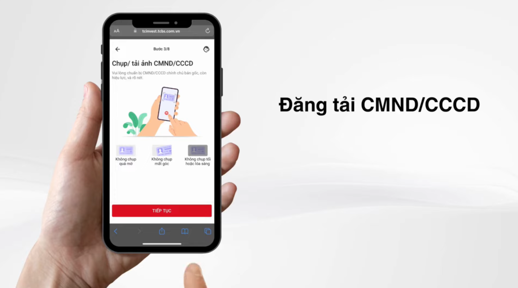 Tải lên CMND/CCCD