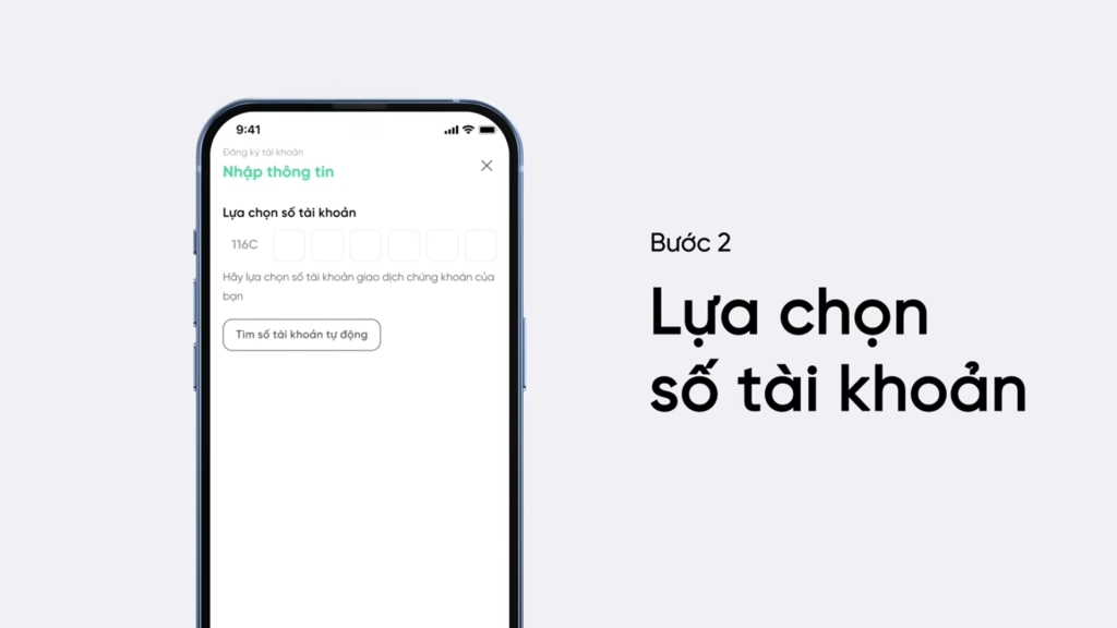 Lựa chọn số tài khoản