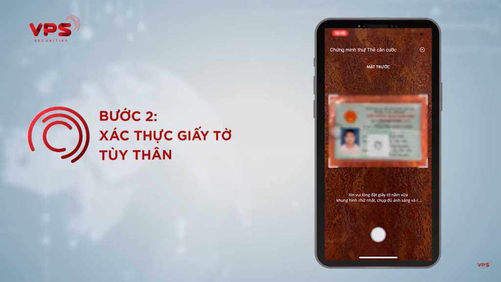 Sàn Chứng Khoán VPS 12 Xác thực giấy tờ tùy thân bằng cách đăng tải ảnh CCCD/CMND
