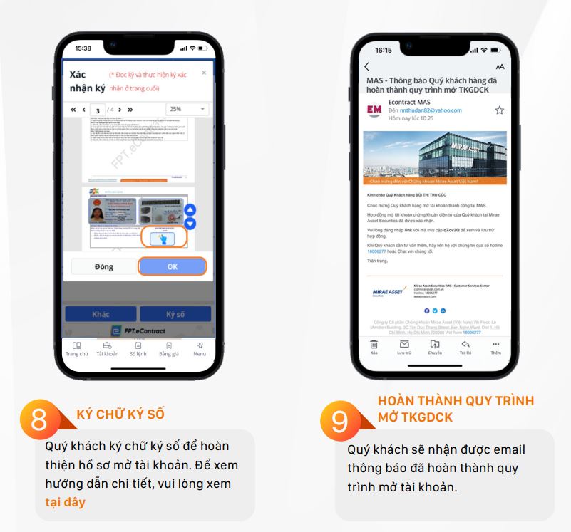Hướng Dẫn Mở Tài Khoản Chứng Khoán Mirae Asset Online Mới Nhất 2024 27 Ký hợp đồng điện tử