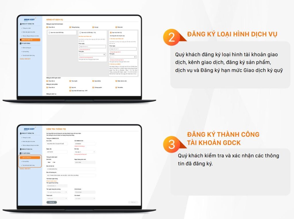 Hướng Dẫn Mở Tài Khoản Chứng Khoán Mirae Asset Online Mới Nhất 2024 20 Đăng ký loại hình dịch vụ