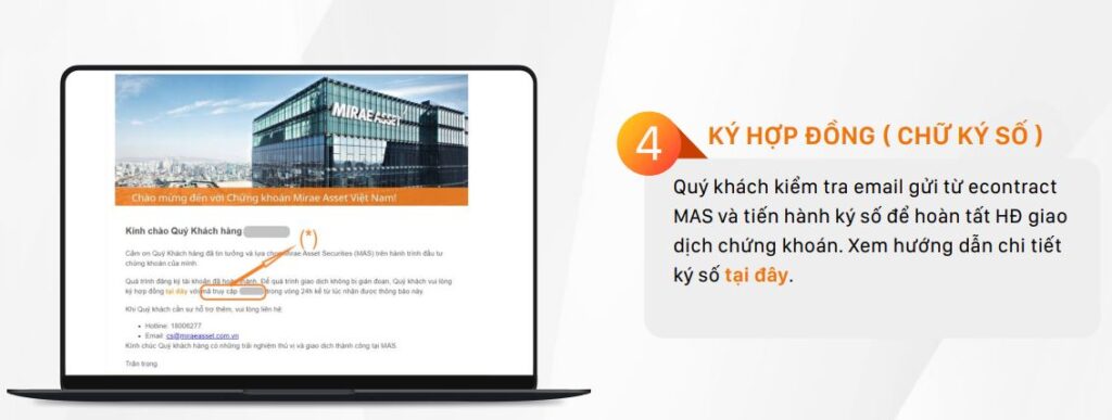 Hướng Dẫn Mở Tài Khoản Chứng Khoán Mirae Asset Online Mới Nhất 2024 22 Ký hợp đồng điện tử