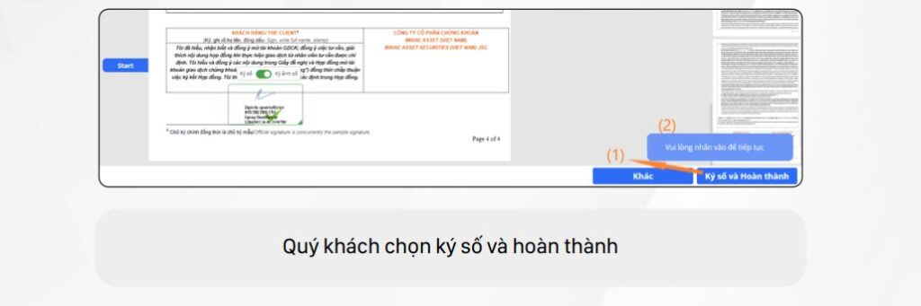 Hướng Dẫn Mở Tài Khoản Chứng Khoán Mirae Asset Online Mới Nhất 2024 23 Ký hợp đồng điện tử