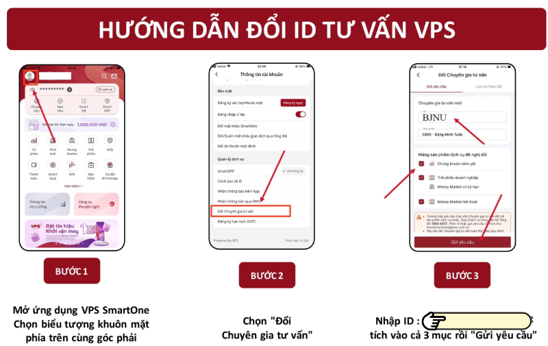 Chuyển ID chuyên gia tư vấn trên Smartone VPS